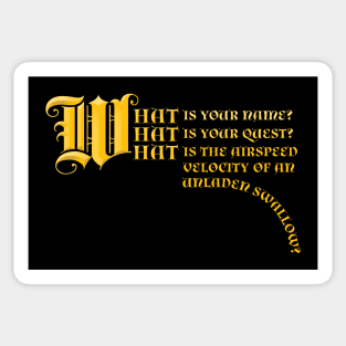 Answer Me These Questions Three Sticker